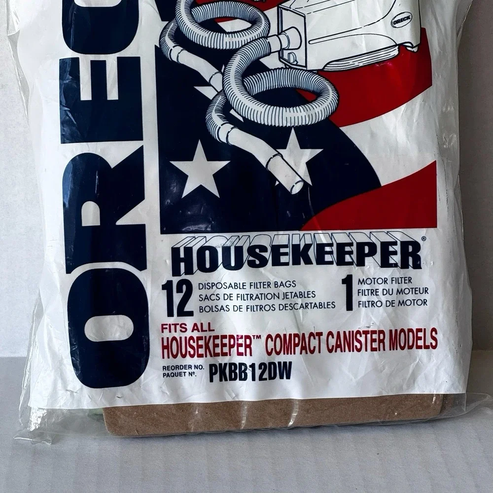 Oreck OEM Housekeeper Compact Canister Vacuum for Oreck Bagged Pack / 12 NEW